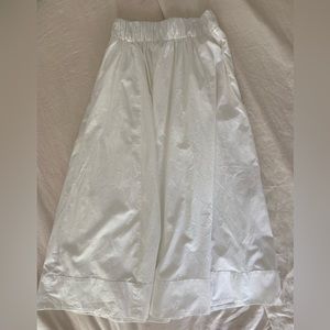 Abercrombie white linen maxi skirt